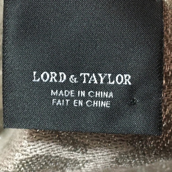 Elegant Silver Glitter Scarf Lord & Taylor - Picture 2 of 5